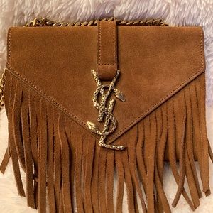 Saint Laurent Serpent Fringe shoulder bag/clutch
